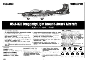 Trumpeter 02889 US A-37B Dragonfly Light Ground-Attack Aircraft 1/48 – image 2