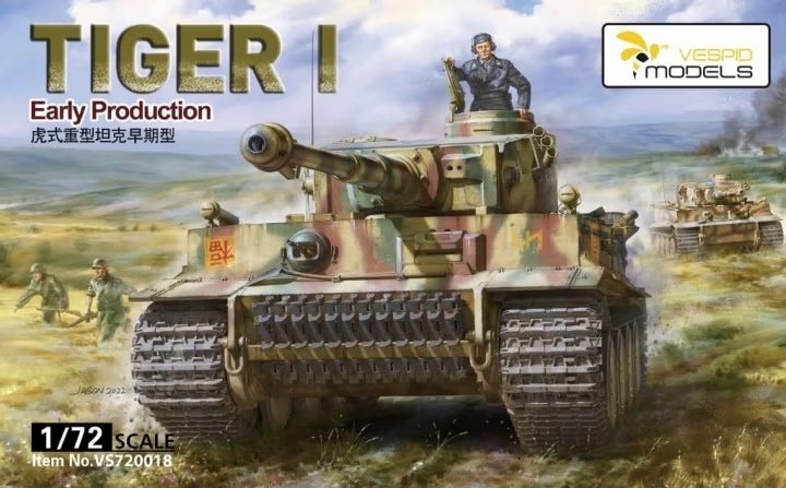 Maquette Vespid Models VS720018 Tiger I Première production 1/72