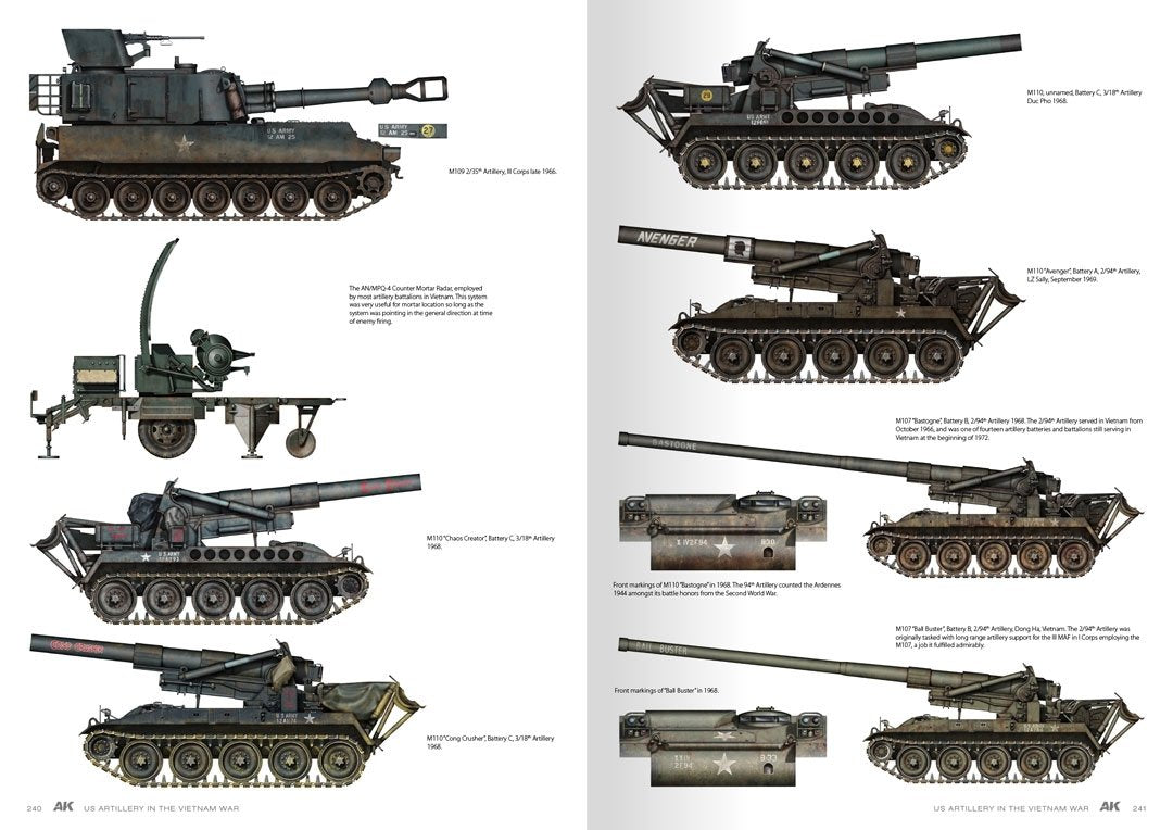 AK Interactive AK130007 AMERICAN ARTILLERY IN VIETNAM EN – immagine 18
