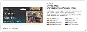 Vallejo 80256 Wizkids Wood &amp;amp; Steel Set 8x8ml – imagen 2