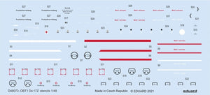 Eduard D48073 Do 17 stencils ICM 1/48