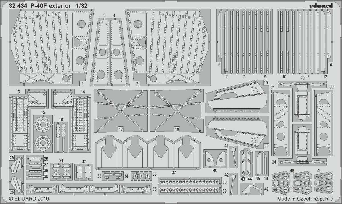 Eduard BIG3398 P-40F 1/32 TRUMPETER – zdjęcie 9