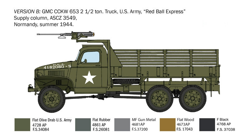 Italeri 6271 GMC 2 1/2 Ton. 6x6 Truck &amp;quot;D-Day 80° Anniversary&amp;quot; 1/35 – image 3