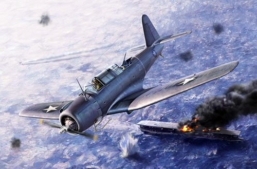Maquette Academy 12324 USN SB2U-3 Vindicator - Bataille de Midway 1/48 – image 2
