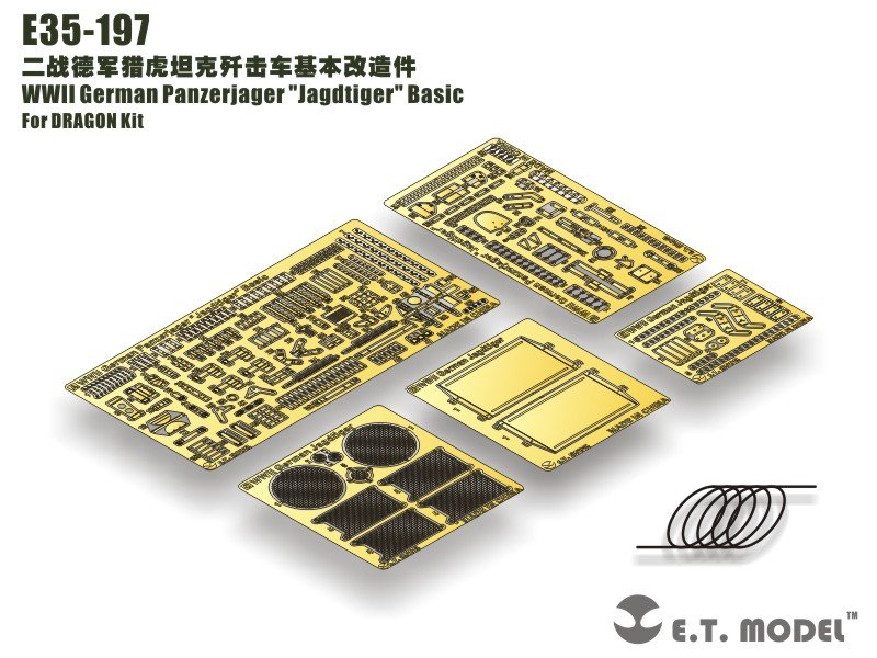 E.T. Model E35-197 WWII German Panzerjager "Jagdtiger" Basic (For DRAGON Kit) 1/35