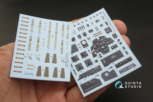 Quinta Studio QD32063 Bf 110C/D 3D-Printed &amp;amp; coloured Interior on decal paper (for Dragon kit) 1/32 – Bild 2