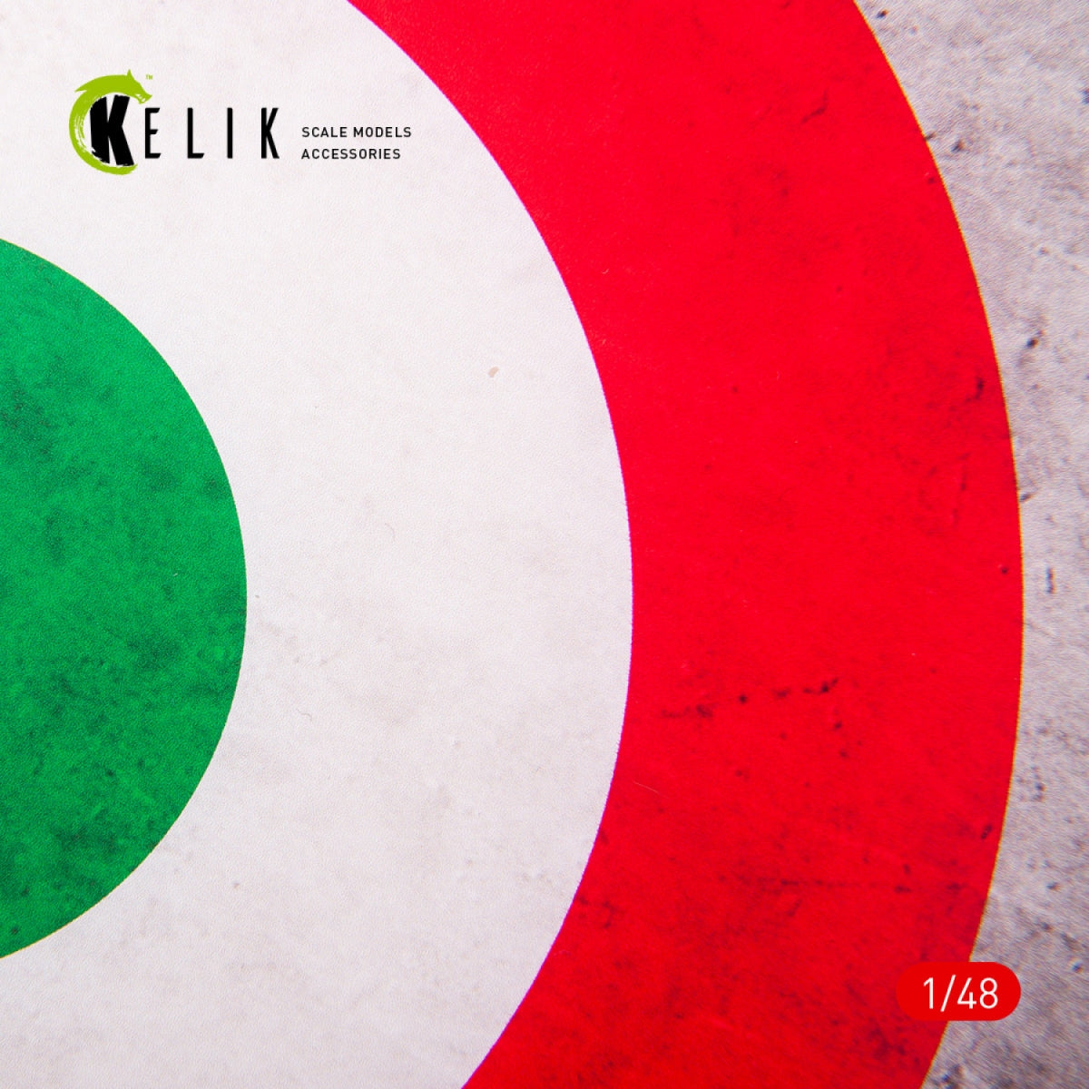 KELIK KS48026 Italy Roundel - Acrylic 3 mm (240 x 240 mm) (190g) 1/48 – image 2