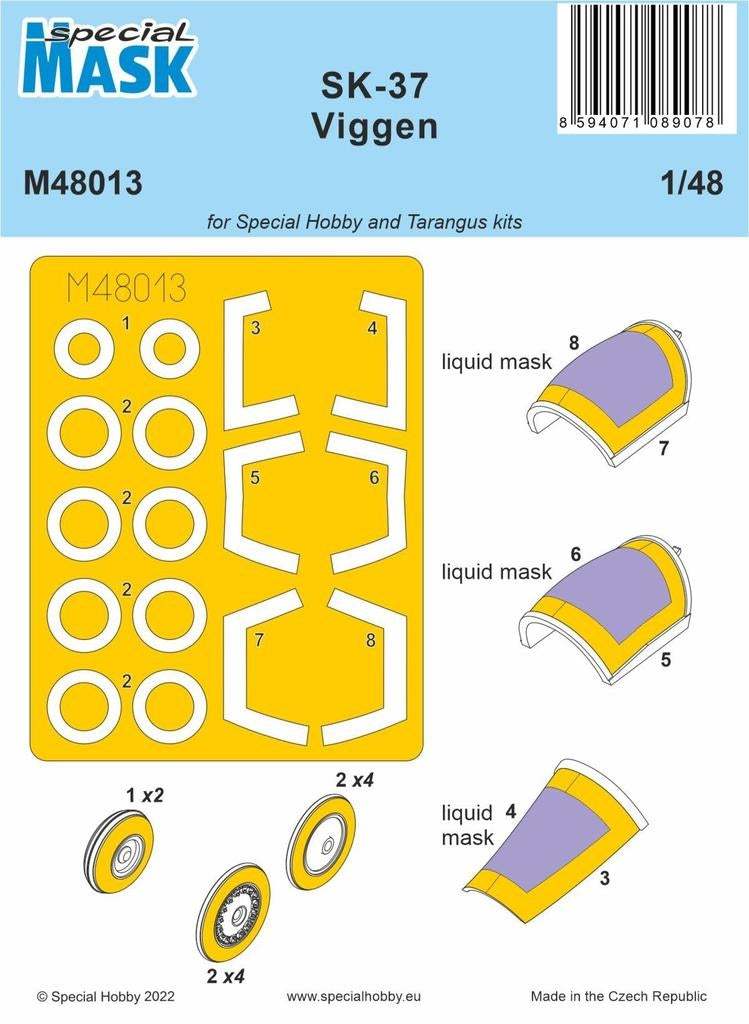 Special Hobby M48013 SK-37 Viggen (pour kits Special Hobby et Tarangus) 1/48