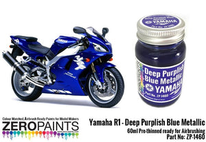 Zero Paints ZP-1460 Yamaha R1-R6 Deep Purplish Blue Metallic Paint 60ml