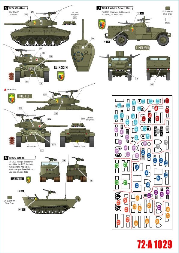 Star Decals 72-A1029 Indochine # 2. 1er RCC - Regiment de Chasseurs a Cheval 1/72 – immagine 2