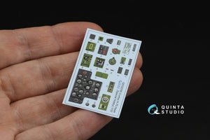 Quinta Studio QD32255 Curtiss H-75 Hawk 3D-Printed &amp;amp; colored Interior on decal paper (Special Hobby) 1/32 – image 4