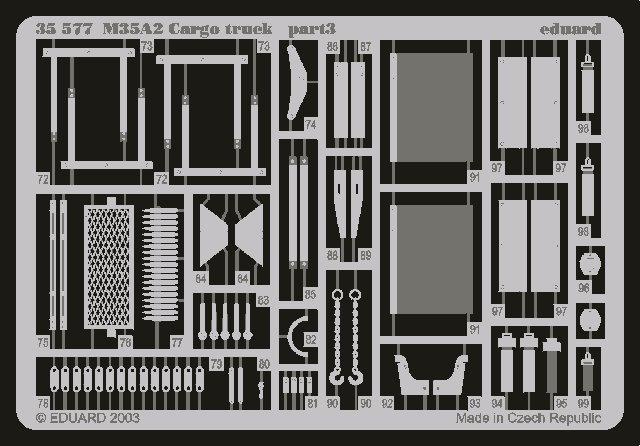 Eduard 35577 M-35A2 Cargo Truck (AFV CLUB) 1/35 – zdjęcie 3