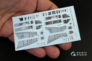 Quinta Studio QD32011 Mirage 2000B 3D-Printed &amp;amp; coloured Interior on decal paper (for Kitty Hawk kit) 1/32 – imagen 3