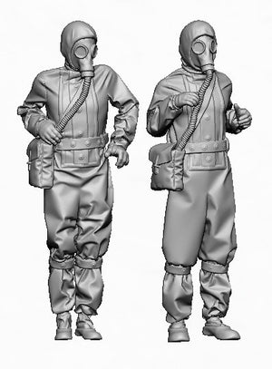 Glowel Miniatures 35043 Soviet AFV crew in chemical protective gear 1/35 – immagine 2