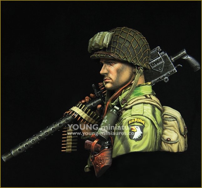Young Miniatures YM1873 WW2 US AIRBORNE with M1919 1/10 – Bild 8