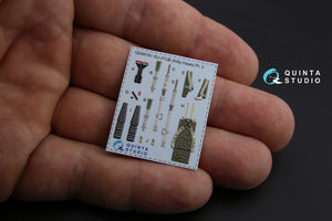Quinta Studio QD48170 Su-27 3D-Printed coloured Interior on decal paper (for KittyHawk kit) 1/48 – immagine 4