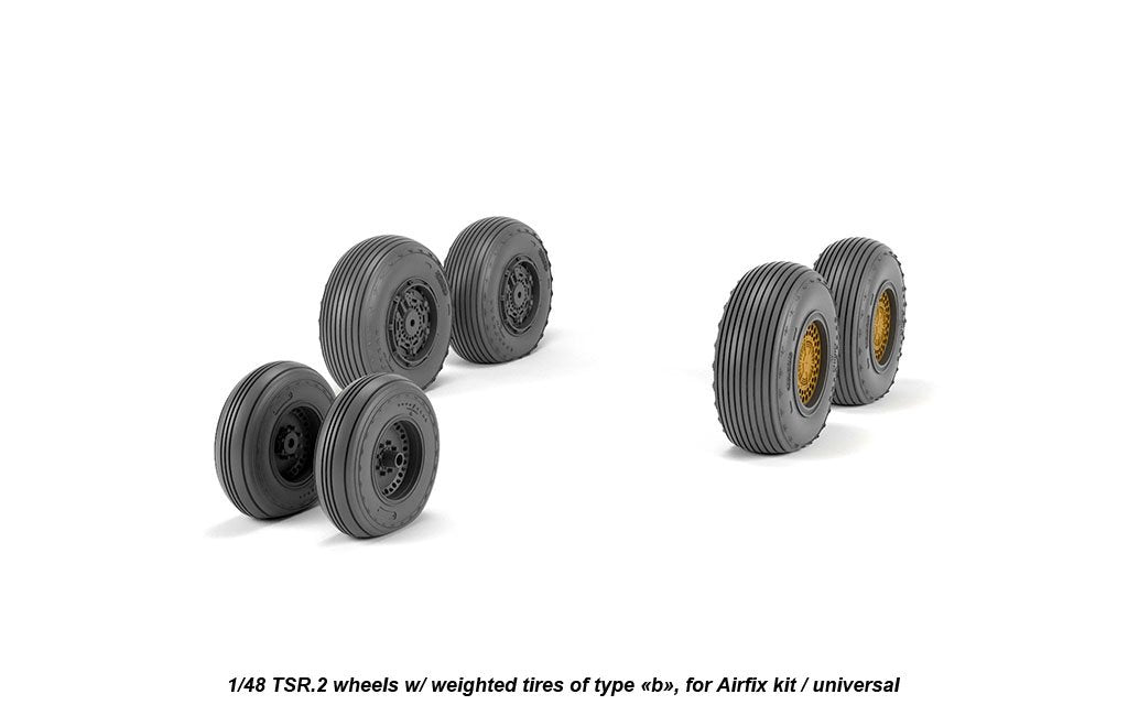 Armory Models AW48413 BAC TSR.2 wheels w/ weighted tires, type “b” (GY) 1/48 – zdjęcie 4