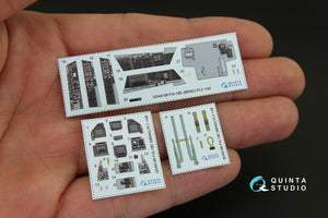 Quinta Studio QD48198 F/A-18E 3D-Printed &amp;amp; coloured Interior on decal paper (for Meng kit) 1/48 – Bild 2