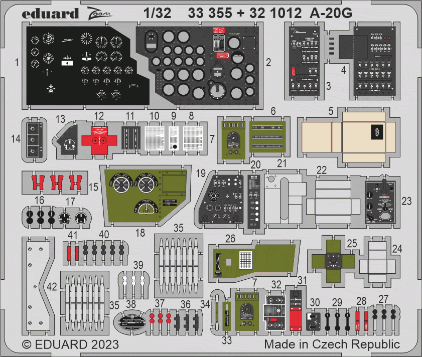 Eduard BIG33156 A-20G HONG KONG MODELS 1/32 – imagen 5