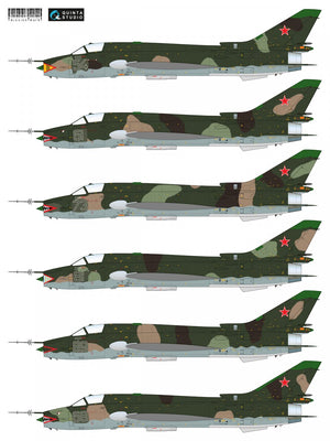 Décalcomanies Quinta Studio MMD48005 Su-17M4 (série Guerre d&amp;#39;Afghanistan) 1/48 – image 2