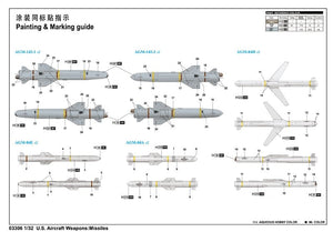 Trumpeter 03306 US Aircraft Weapons: Missiles 1/32 – Bild 3
