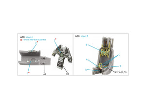 Quinta Studio QD72126 AV-8A early 3D-Printed colored Interior on decal paper (Airfix) 1/72 – image 2
