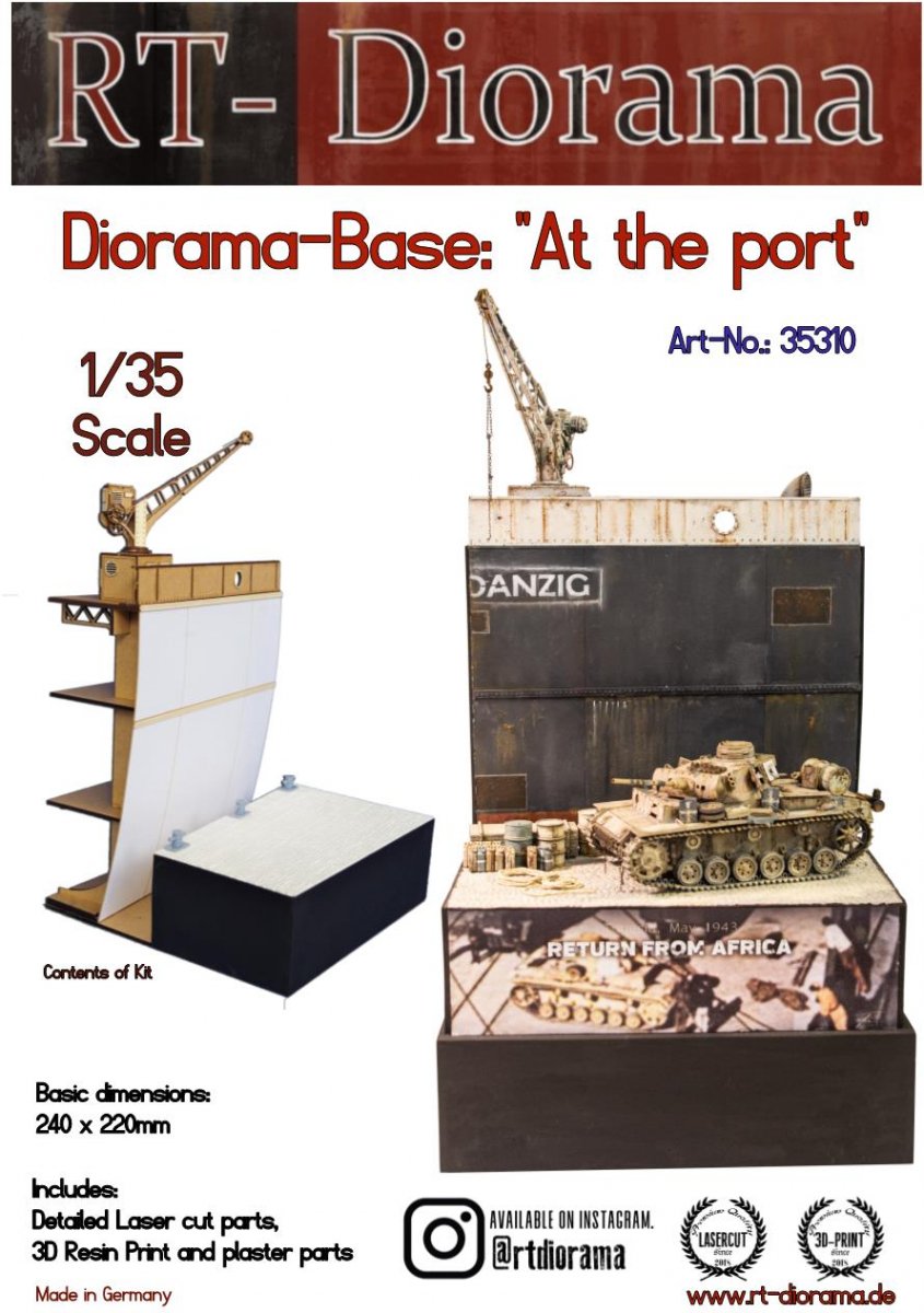 RT-Diorama 35310 Diorama-Base: &amp;quot;At the port&amp;quot; 1/35