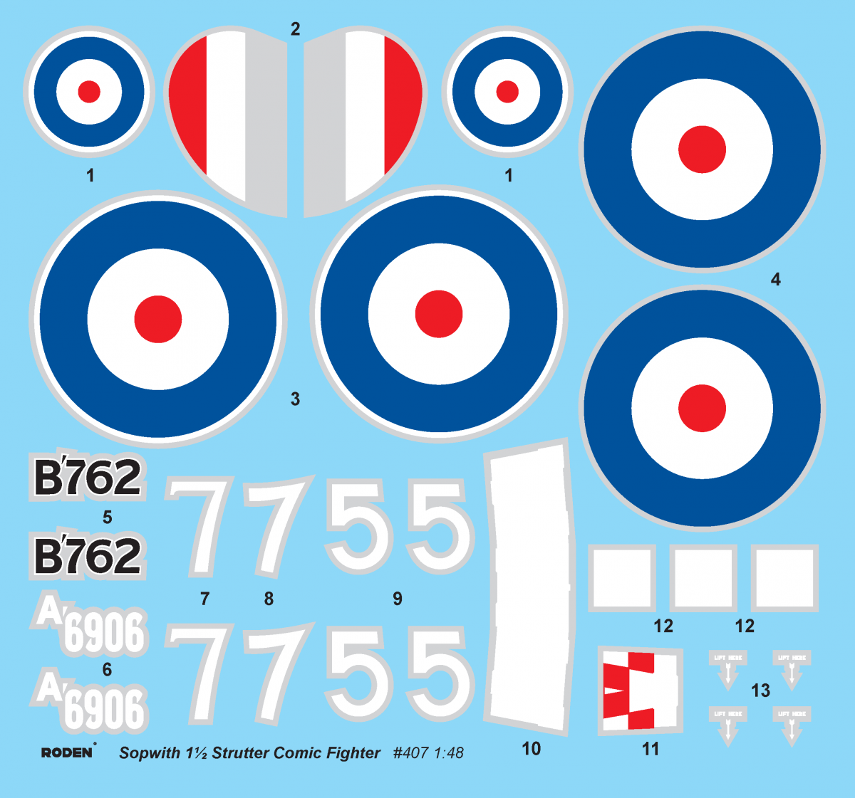 Roden 407 Sopwith Strutter Comic Fighter 1/48 – Bild 3