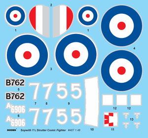 Roden 407 Sopwith Strutter Comic Fighter 1/48 – Bild 3