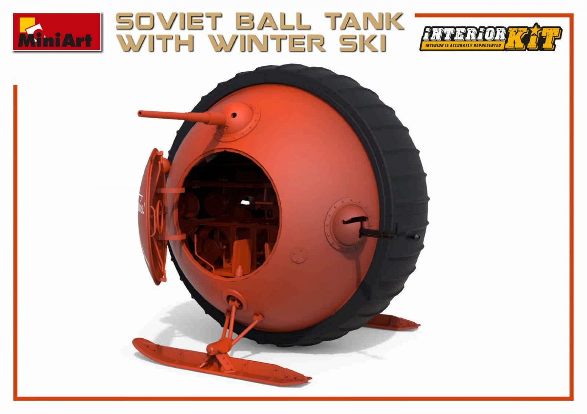 MiniArt 40008 SOVIET BALL TANK w/ WINTER SKI. INTERIOR KIT 1/35 – zdjęcie 14