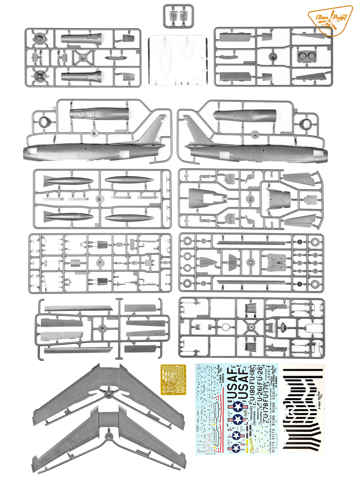 Clear Prop! CP4825 North American F-86 A Sabre in Korea Early Variants (Advanced Kit) 1/48 – image 5
