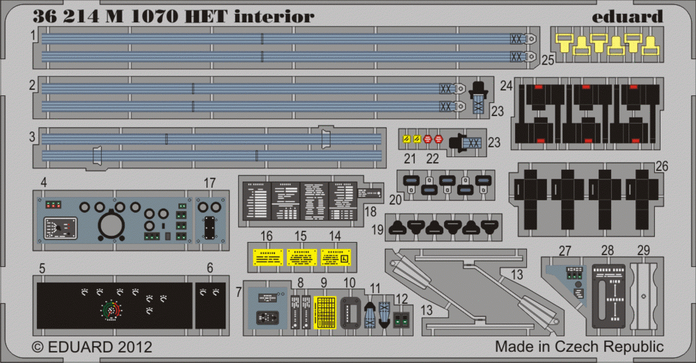 Eduard 36214 M 1070 HET intérieur HOBBY BOSS