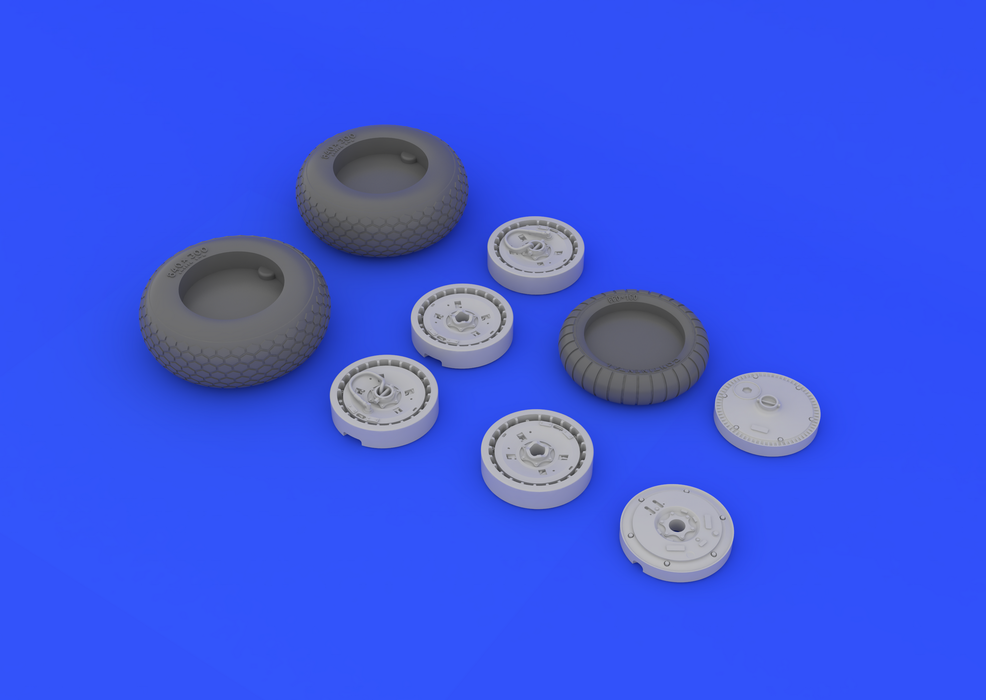 Eduard 632031 Me 262 wheels 1/32 (TRUMPETER) – immagine 4