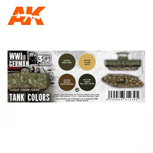 AK Interactive AK11686 3G WWI GERMAN TANK COLORS 4x17 ml – image 2