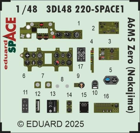Eduard 3DL48220 A6M5 Zero (Nakajima) SPACE EDUARD 1/48 – Bild 3
