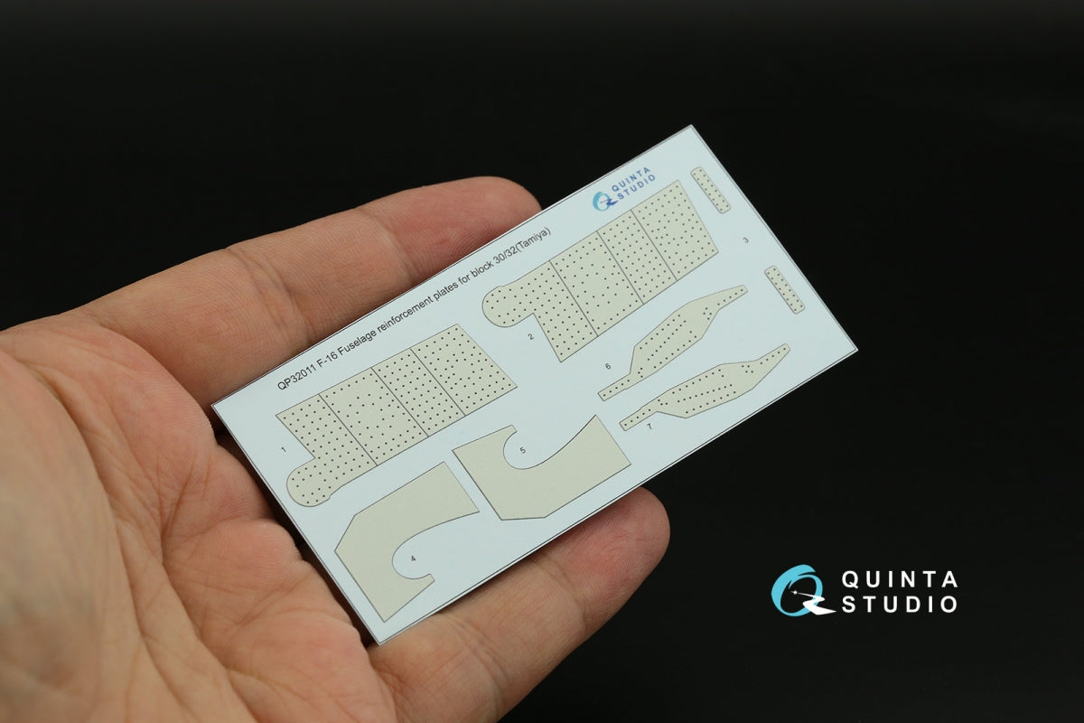 Quinta Studio QP32011 F-16 block 30/32 reinforcement plates (Tamiya) 1/32 – zdjęcie 3