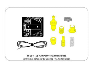 Aber 16054 US Army MP-48 antenna base could be usen to RC models 1/16 – Bild 15