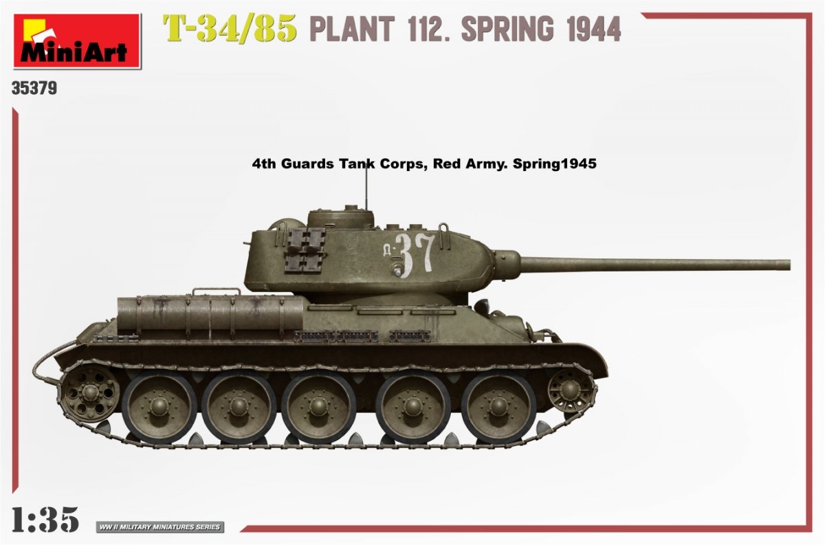 MiniArt 35379 T-34/85 PLANT 112. SPRING 1944 1/35 – imagen 8