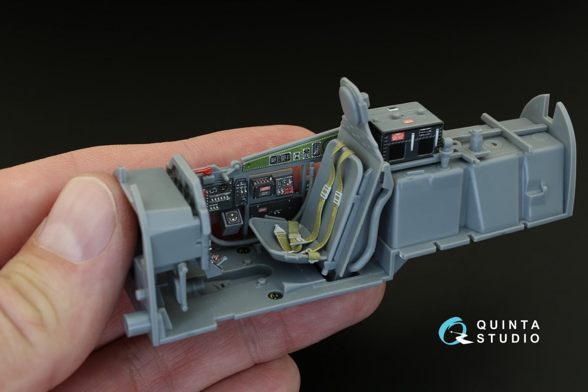Quinta Studio QD32004 P-51D (Late) 3D-Printed &amp;amp; coloured Interior on decal paper (for Tamiya kit) 1/32 – immagine 7