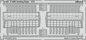 Eduard 72681 P-40K landing flaps 1/72 SPECIAL HOBBY