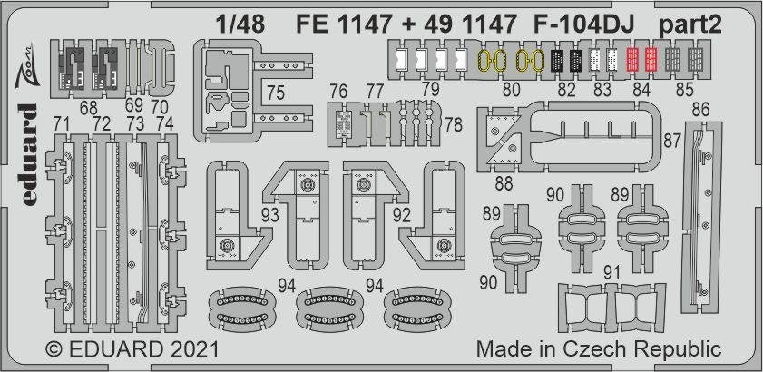 Eduard 491147 F-104DJ pour KINETIC 1/48 – image 3