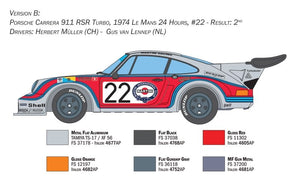 Italeri 3625 Porsche Carrera RSR Turbo 1/24 – immagine 3