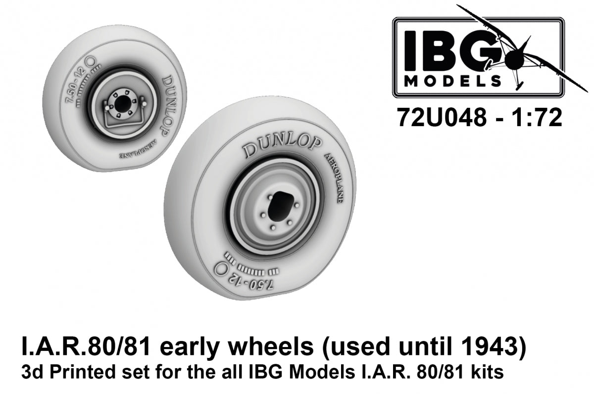 IBG 72U048 IAR 80/81 Roues anciennes (utilisées jusqu&amp;#39;en 1943) 1/72