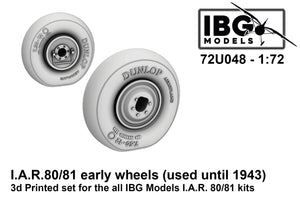 IBG 72U048 IAR 80/81 Roues anciennes (utilisées jusqu&amp;#39;en 1943) 1/72