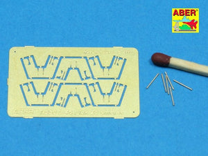 Aber 350L-46 Set of 6 pcs 4cm Flak 28 barrels with shields for German Navy 1/350 – immagine 3