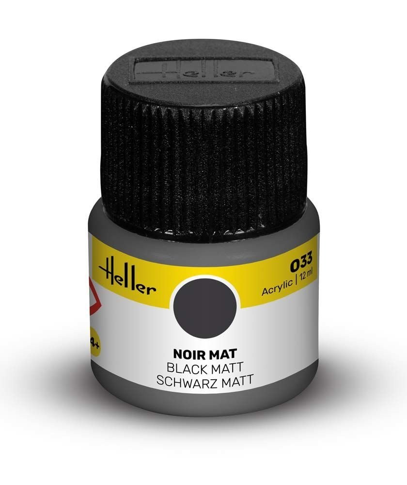 Heller 9033 033 Noir - Mat 12 ml