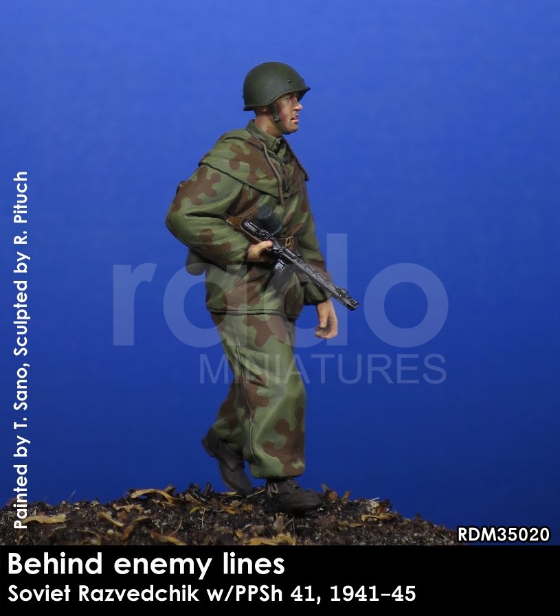 RADO Miniatures RDM35020 Soviet Razvedchik w/PPSh 41, (1941-45) 1/35 – Bild 2