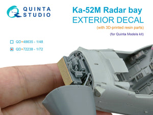 Quinta Studio QD+72238 Ka-52M radar bay (Quinta Models) (with 3D-printed resin parts) 1/72