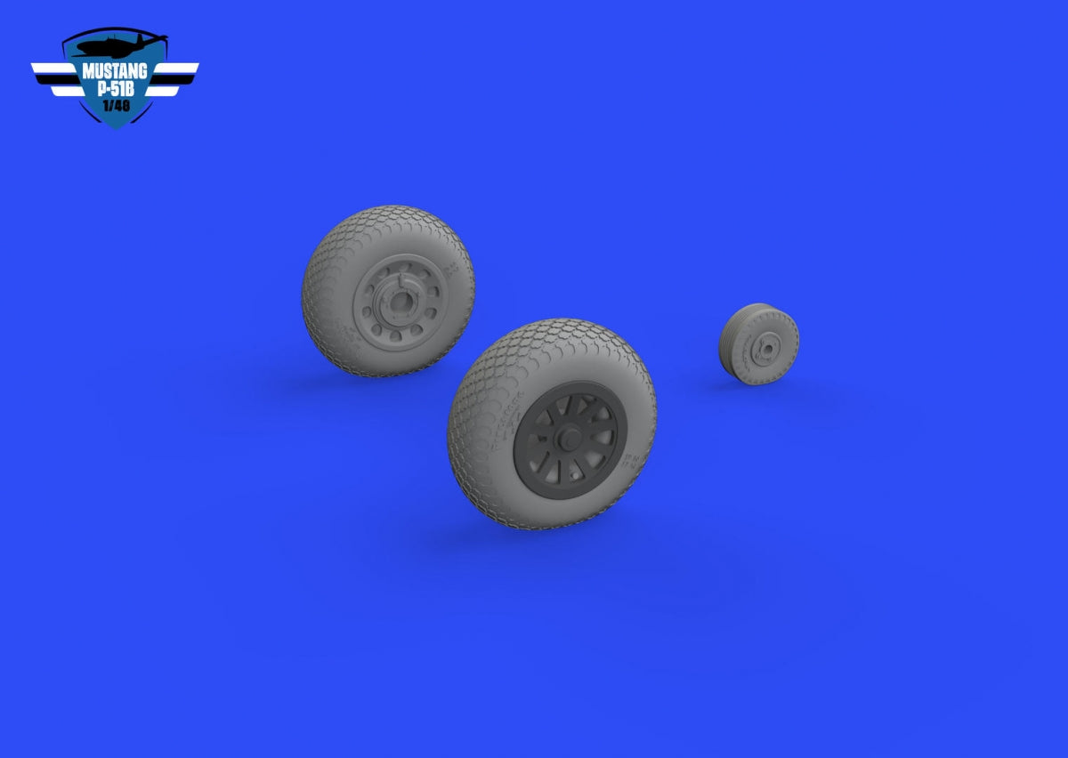 Eduard 648988 P-51B / C wheels cross tread EDUARD 1/48 – image 2