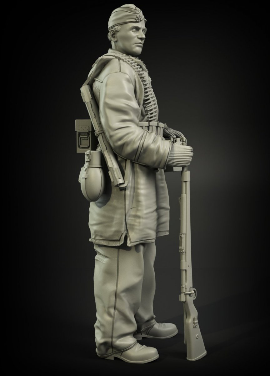 Panzer Art FI35-064 Waffen-SS Anorakanzug MG-42 ammo carrier 1/35 – Bild 4